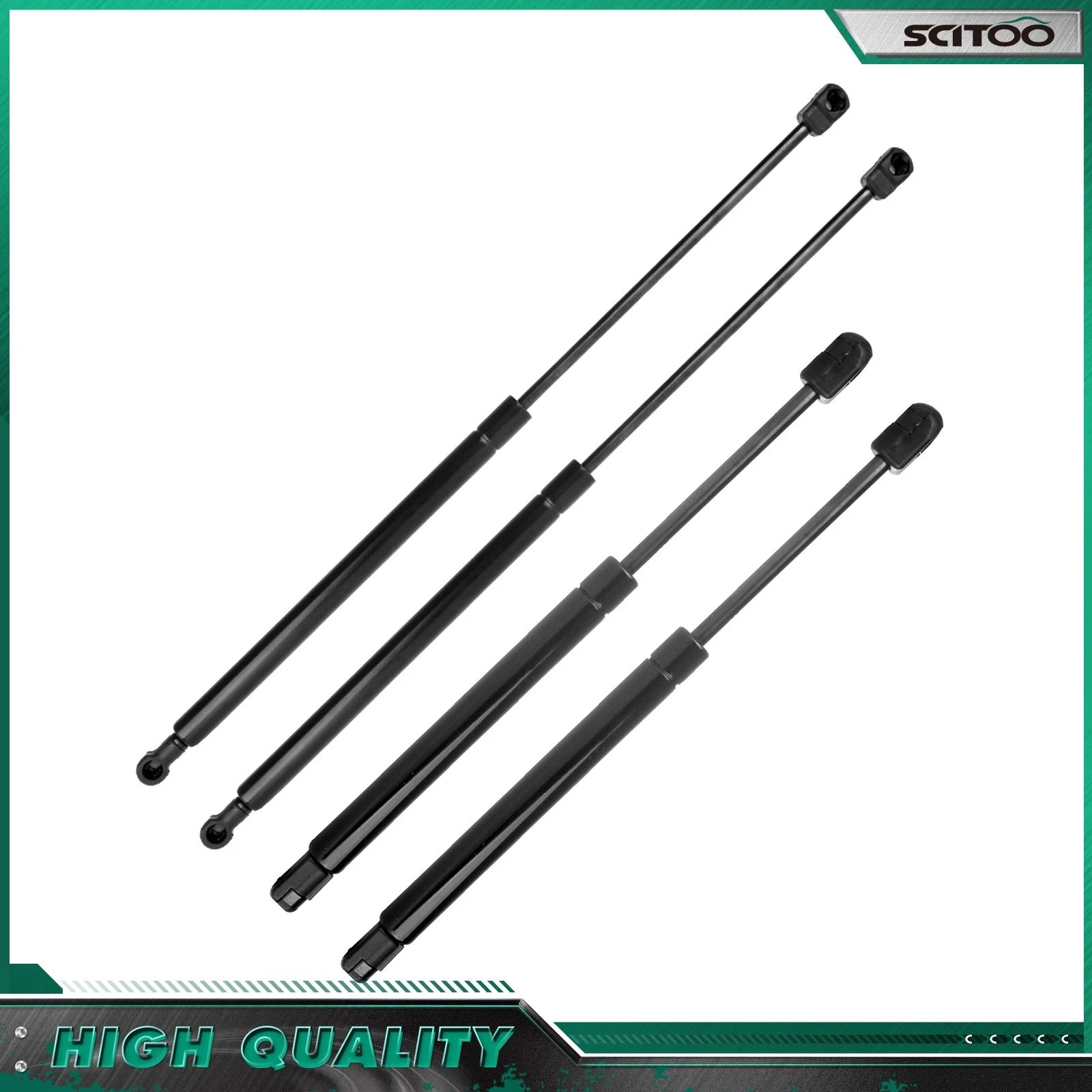 2 Hood Trunk Lift Supports Gas Shocks Struts for Chevrolet Malibu (2008–2012)