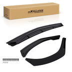 Front Bumper Lip M Style for Hyundai Sonata (2020–2023) Gloss Black Plastic