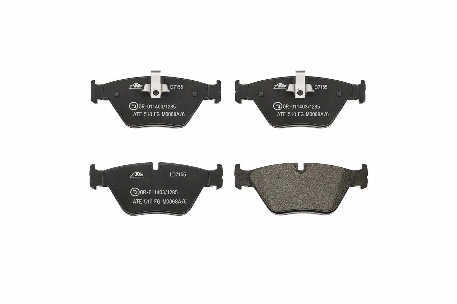 Set of 4 Front Disc Brake Pads for BMW X3 3.0i 2.5i (2004–2010) 34113404362
