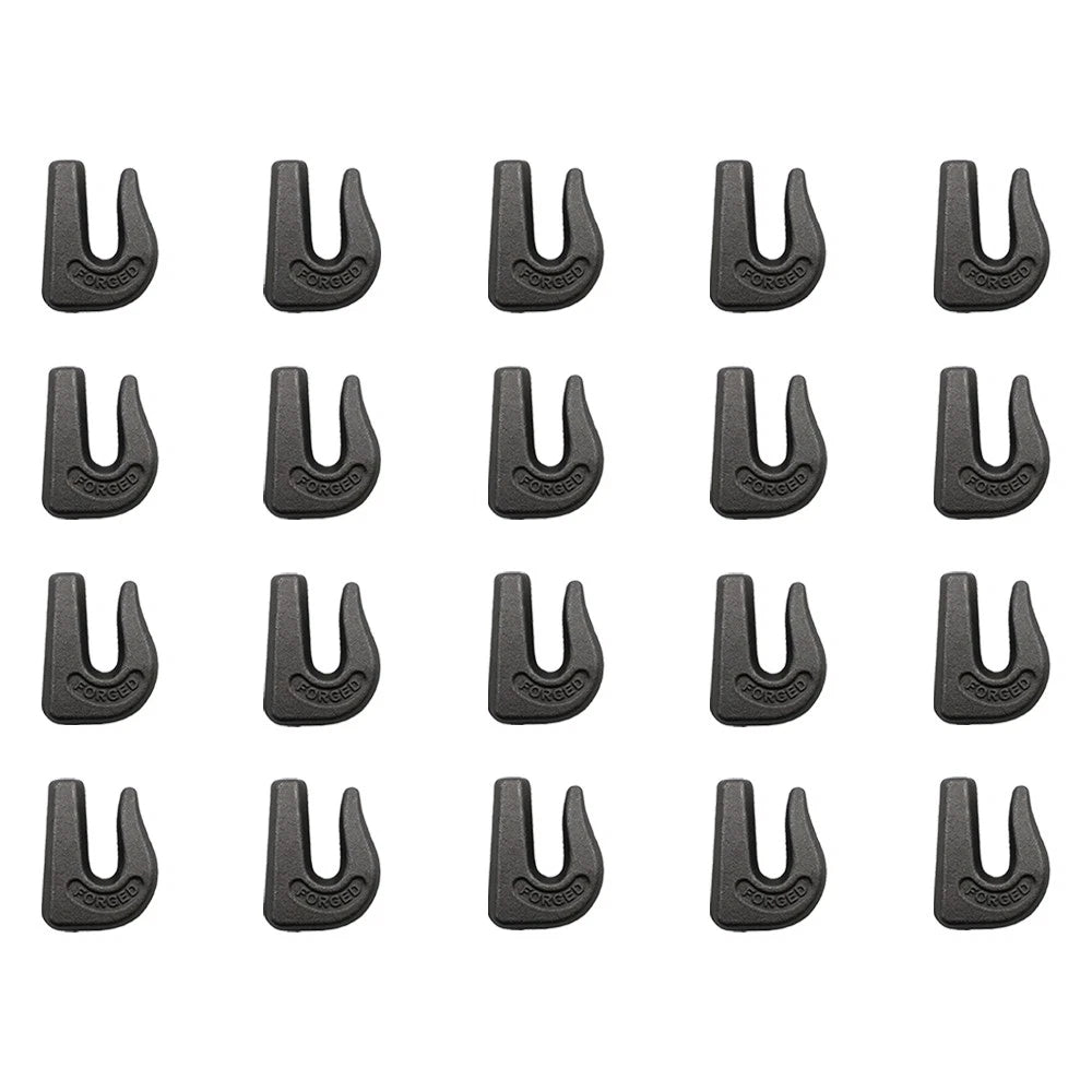 Set of 20 Weld On Grab Chain Hooks G7 3/8" G-70 for Bucket Back Hoe Trailer