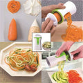 3-in-1 Vegetable Grater Spiralizer with Stainless Steel Blades
