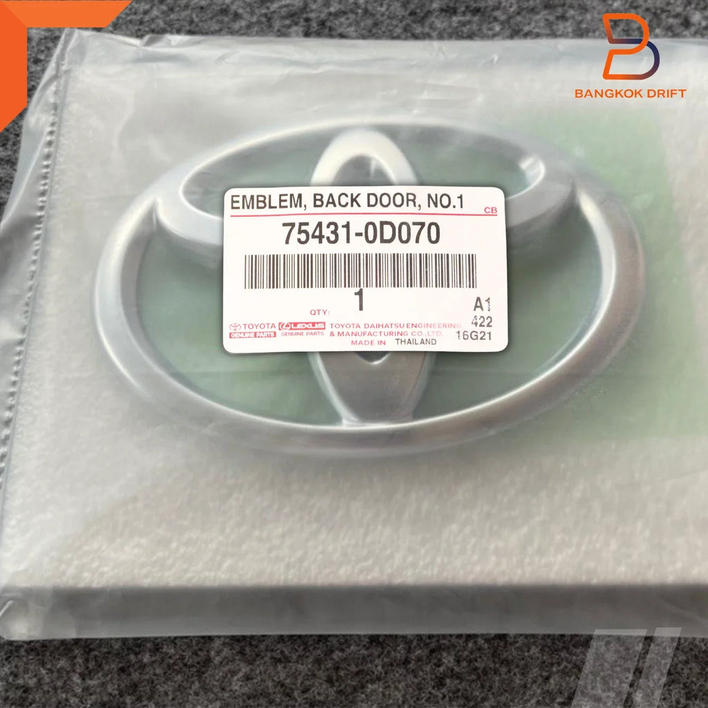 Chrome Back Door Trunk Emblem Logo for Toyota Yaris (2005-2013)