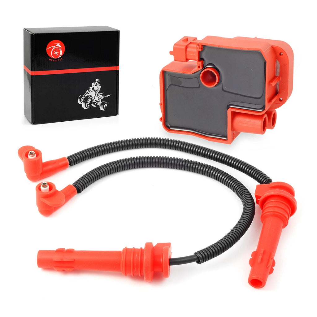 Ignition Coil & Spark Plug Wires for Polaris RZR XP 4 Trail S 900 1000 RS1 Turbo