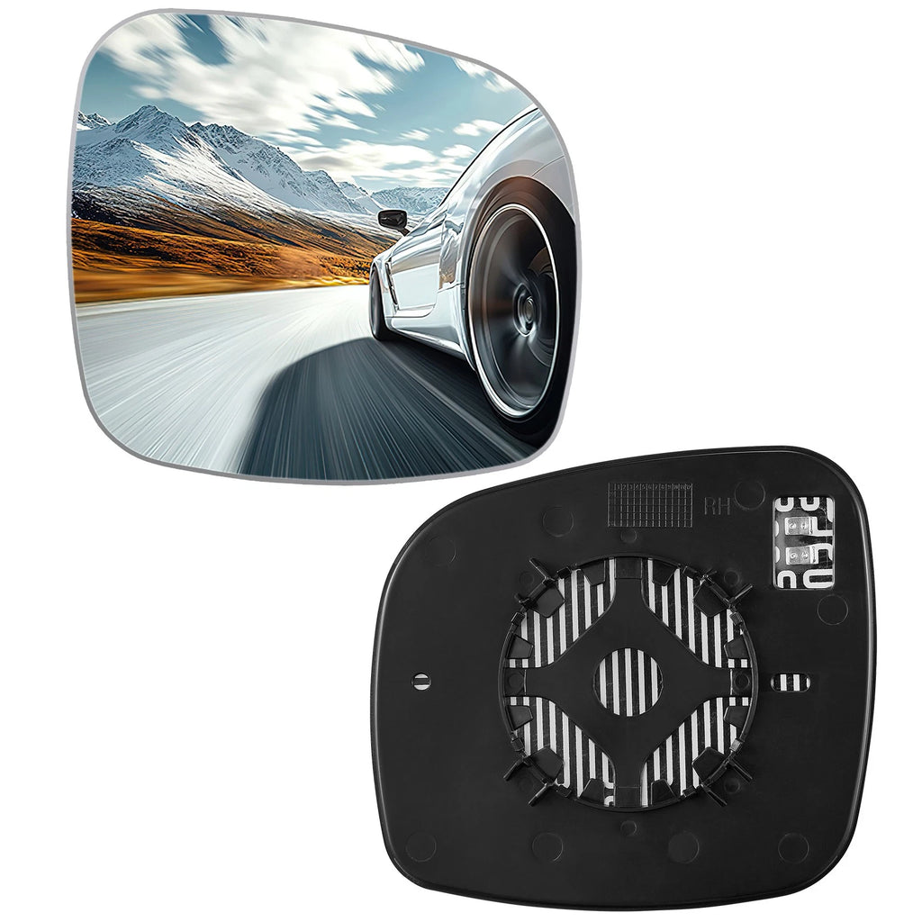 Right Heated Mirror Glass for Dodge Grand Caravan and Chrysler T&C (2008–2016)