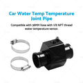 38mm Water Temp Sensor Joint Pipe Radiator Hose Adapter for Car (2002–)