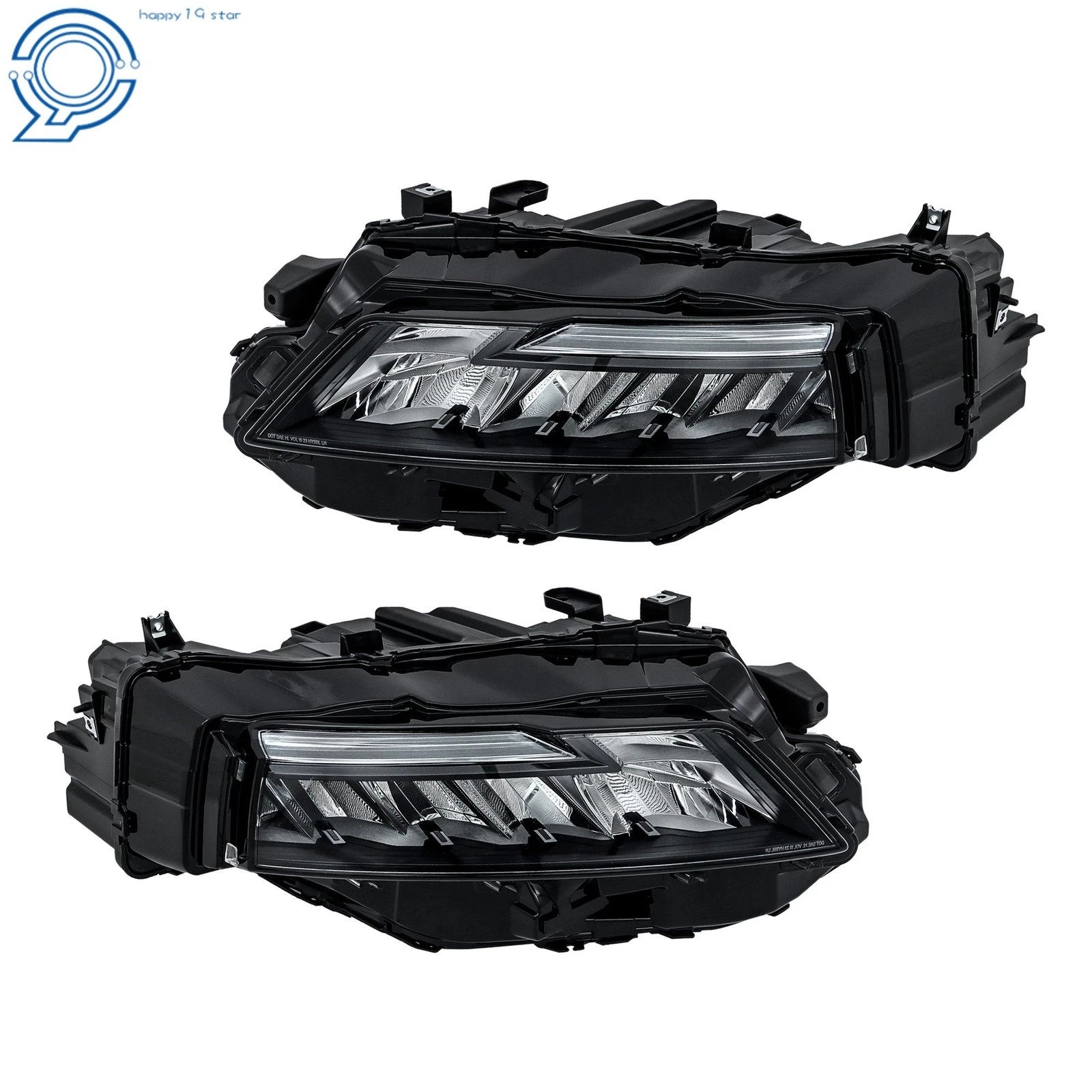 Pair Full LED Projector Headlights for Nissan Rogue (2021–2023)
