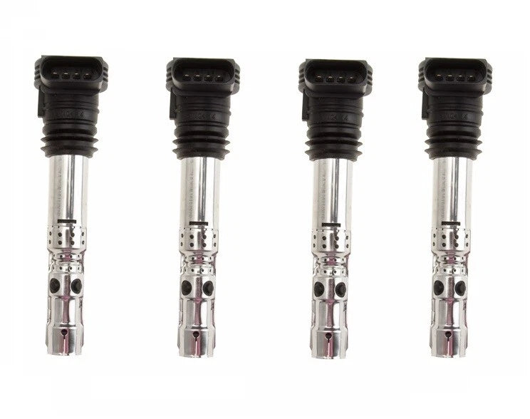 Set of 4 Direct Ignition Coils for Audi A4 TT Q VW Beetle Passat Golf (2000–2016)