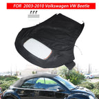 Soft Top for Volkswagen Beetle (2003–2010) Black with DOT Approved Window