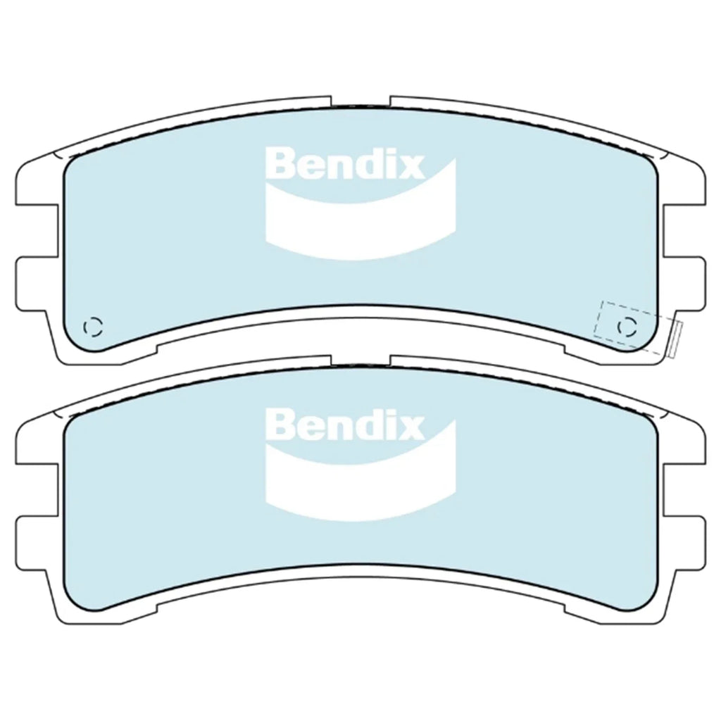 Rear Disc Brake Pad Set for Nissan Pathfinder/Terrano II (1986 - 2000)