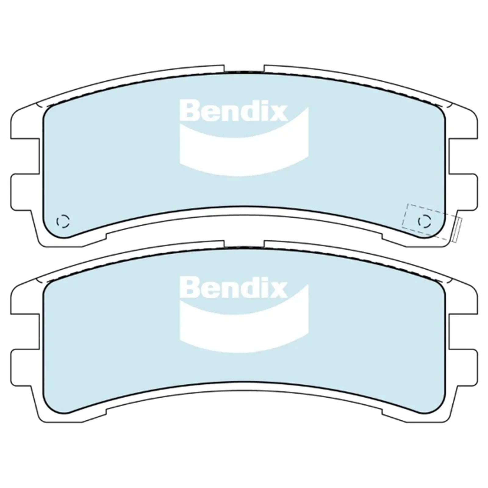 Rear Disc Brake Pad Set for Nissan Pathfinder/Terrano II (1986 - 2000)