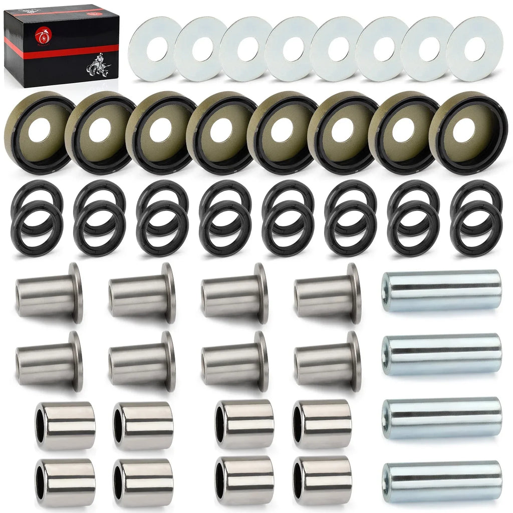 A-Arm Bushing Oil Seal Kit Front Upper Lower for Kawasaki KFX400 (2003–2006)