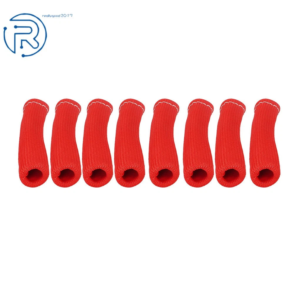 8PCS Spark Plug Wire Boots Heat Shield Cover for SBC BBC