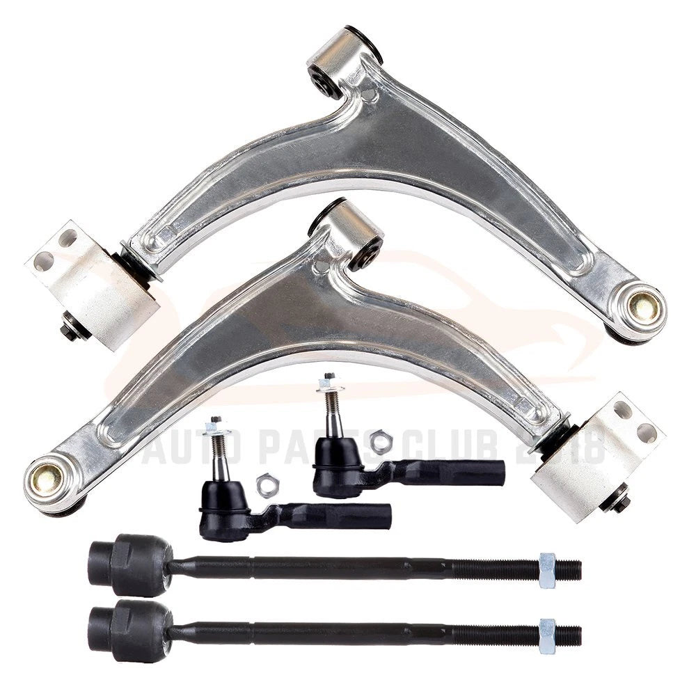 Set of 6 Front Lower Control Arm Tie Rod Ends for Pontiac (2005–2009)