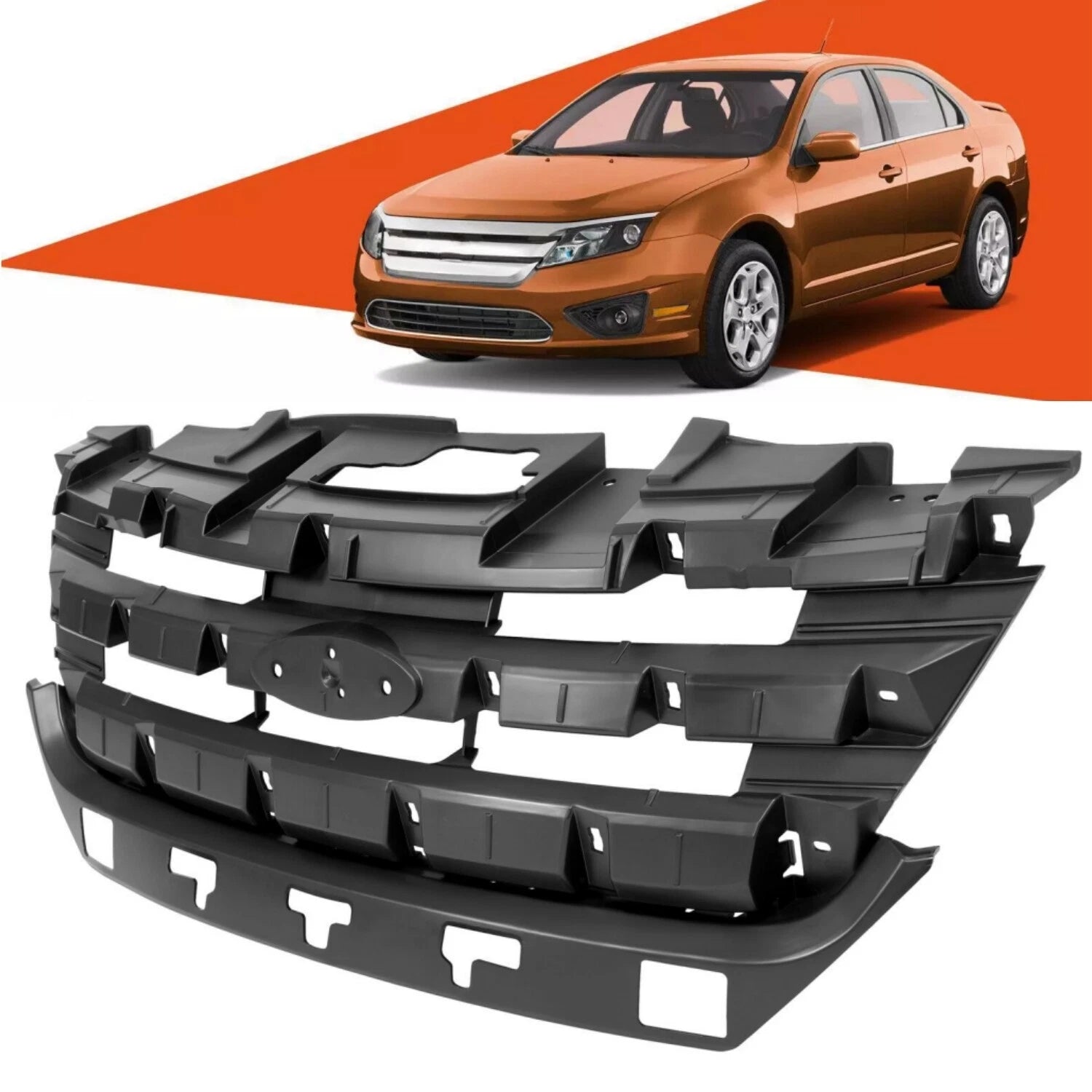 Front Header Panel Grille Mounting Assembly for Ford Fusion Sedan (2010–2012)