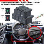 LED Blank Light Bar Dashboard Control Switch Button for Subaru Impreza (2016–2025)