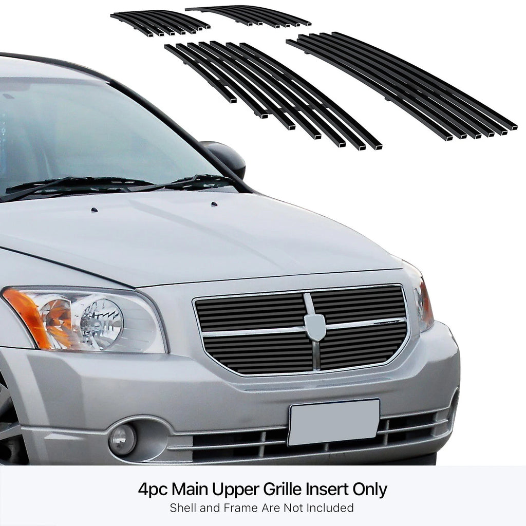 Stainless Black Billet Grille Insert for Dodge Caliber (2006-2012)