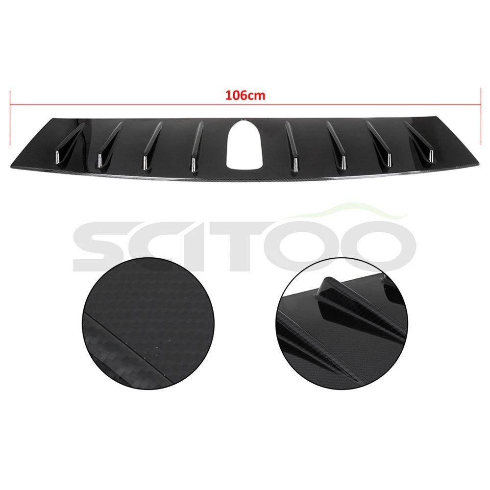 Carbon Style Rear Roof Spoiler Wing for Subaru WRX (2015–2021)