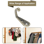 10pcs Coat Hooks for Vintage Rustic Towel Hook Robe Kit (Cast Iron)