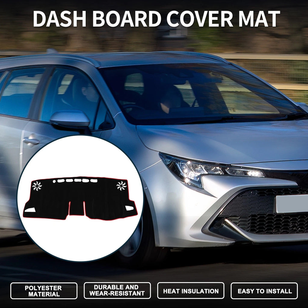 Dashboard Cover Mat for Toyota GR Corolla GZ (2022–2024) Black Red