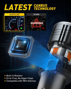 2X LED Amber Yellow Turn Signal Bulbs for Various Vehicles