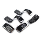 Chrome Honeycomb Grille Inserts Cover Trim for Jeep Cherokee (2014-2018)