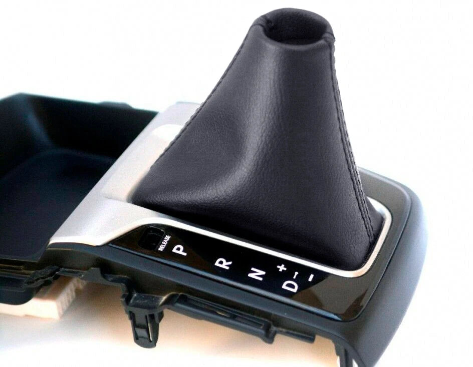 Shift Boot Cover for Hyundai Elantra (2013–2015) Black Vinyl Leather