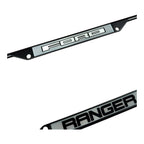Black License Plate Frame for Ford Ranger (2011–2018)