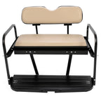 Rear Seat Kit for EZGO Marathon Golf Cart (Pre-1994) Flip-Folding Tan