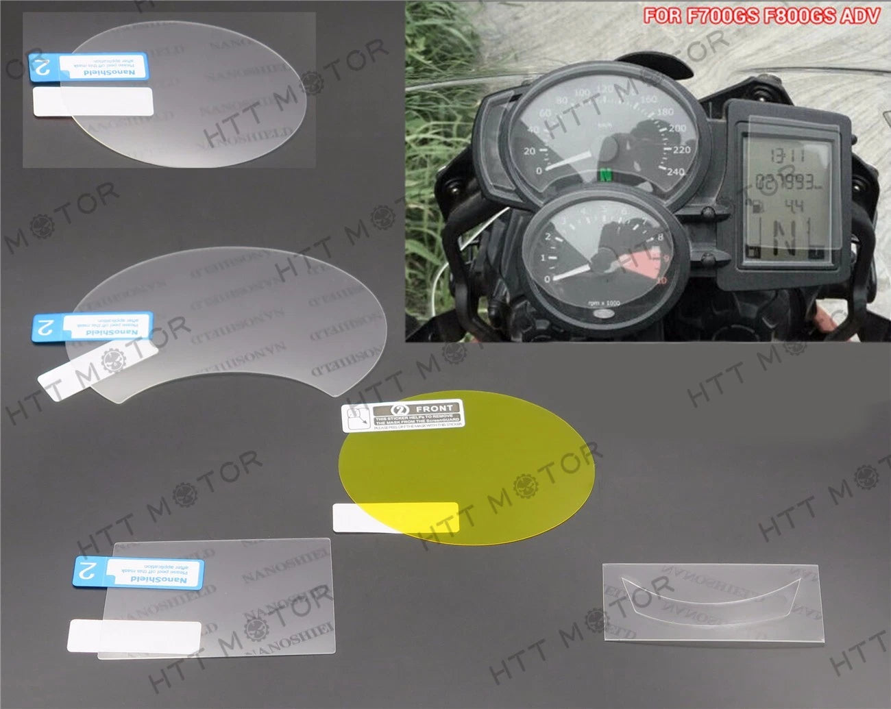 Cluster Scratch Protection Film for BMW F700GS F800GS ADV (2013–2018)