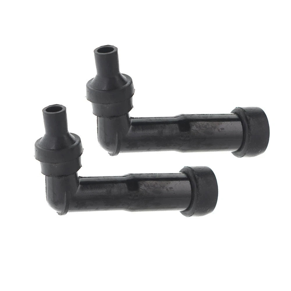 2 Spark Plug Boot Cap Covers for Snowmobile ATV Motorcycle (120 Degree)