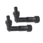 2 Spark Plug Boot Cap Covers for Snowmobile ATV Motorcycle (120 Degree)