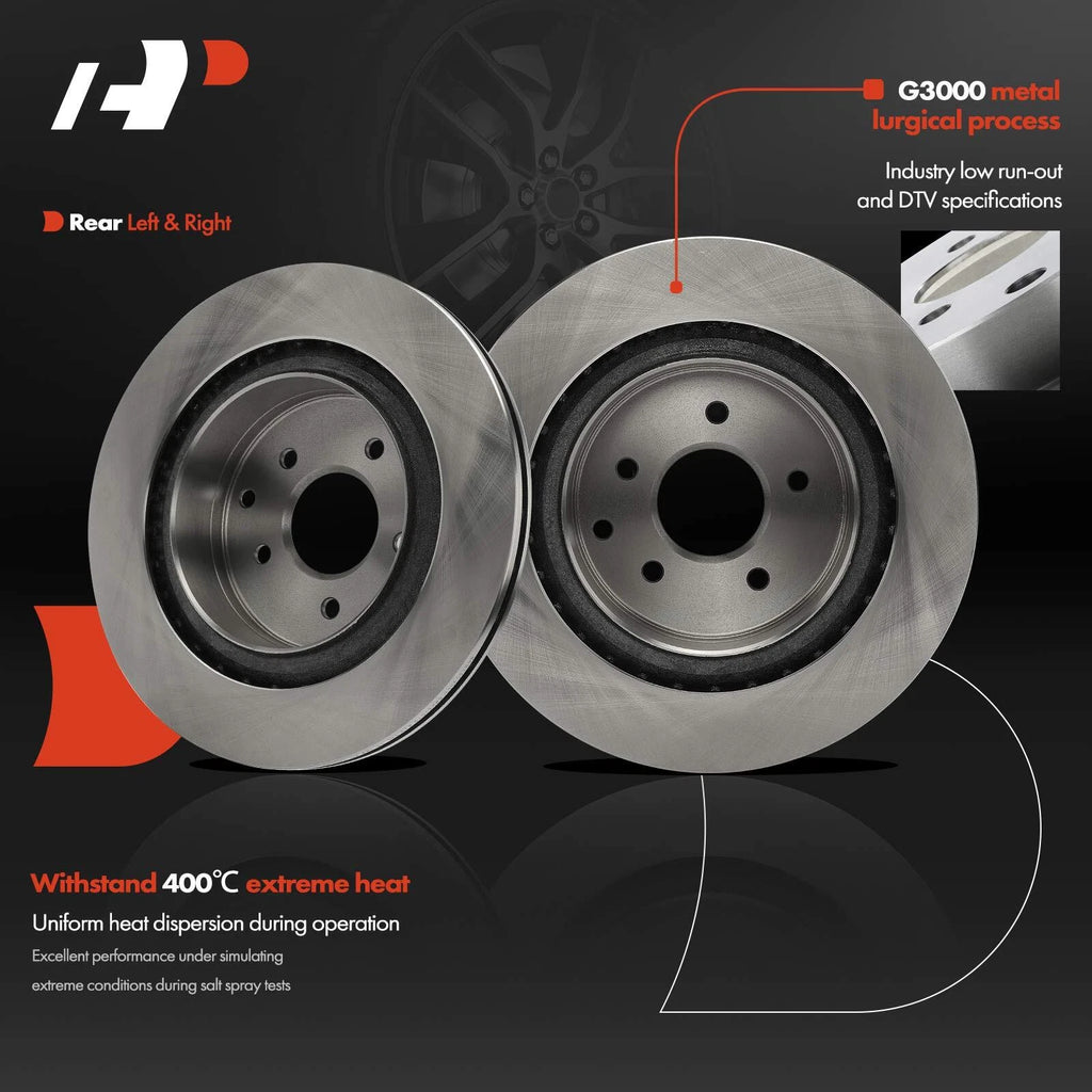 Rear Disc Brake Rotors for Nissan 350Z (2003–2008)