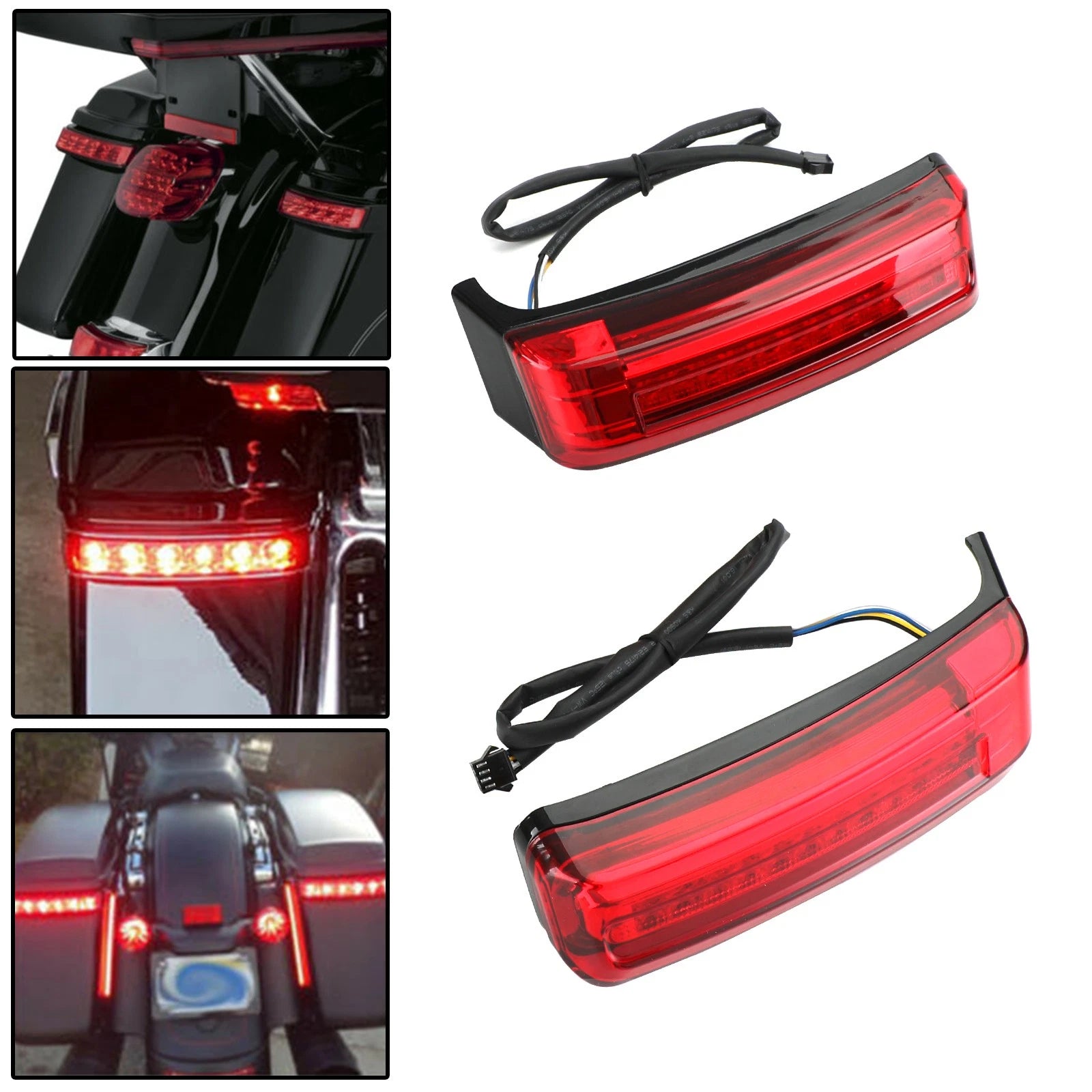 LED Saddlebag Lights for Harley Touring (1996–2013)