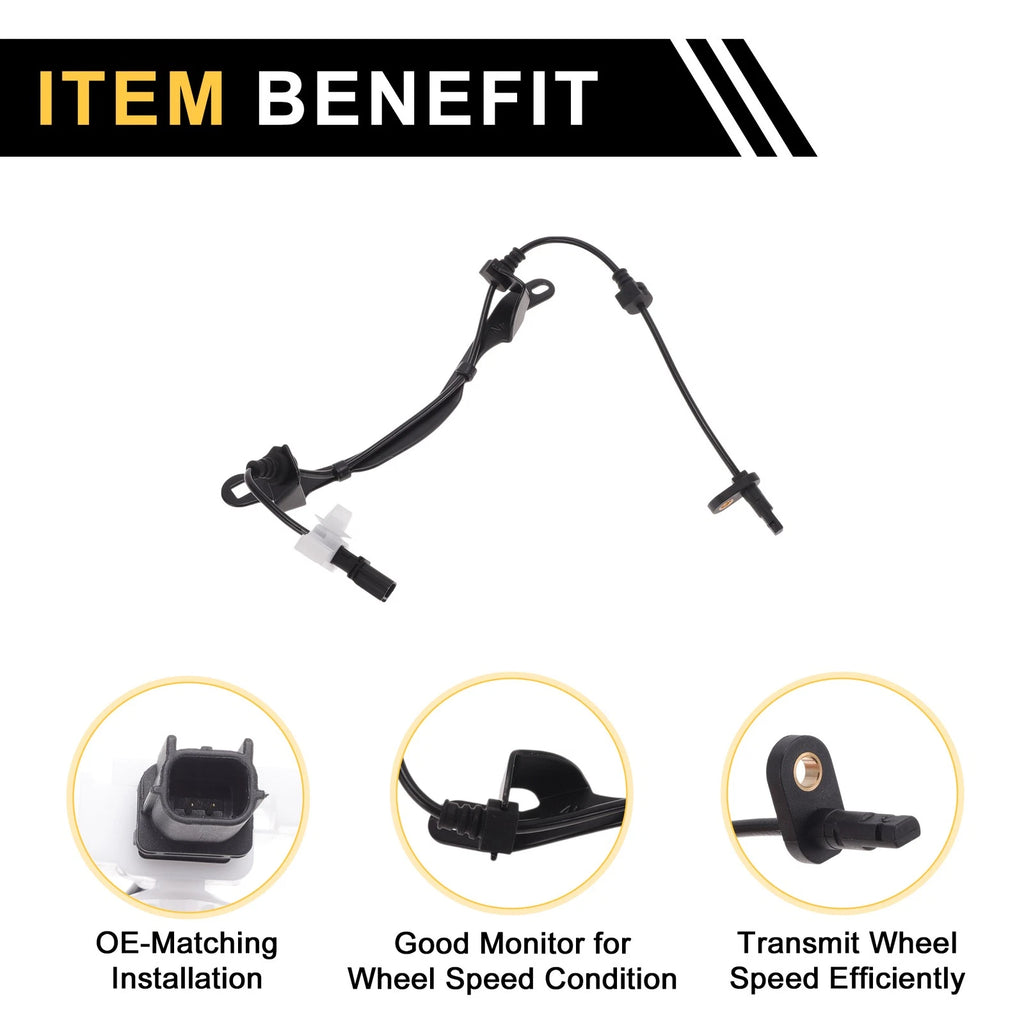 ABS Wheel Speed Sensor No. 57475T4NH03 for Honda Jade (2015–2020) Rear Left