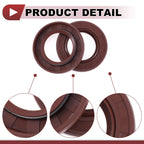 2X Oil Seal Rotary Shaft Seal FKM Rubber 35x58x8mm for Various Models 