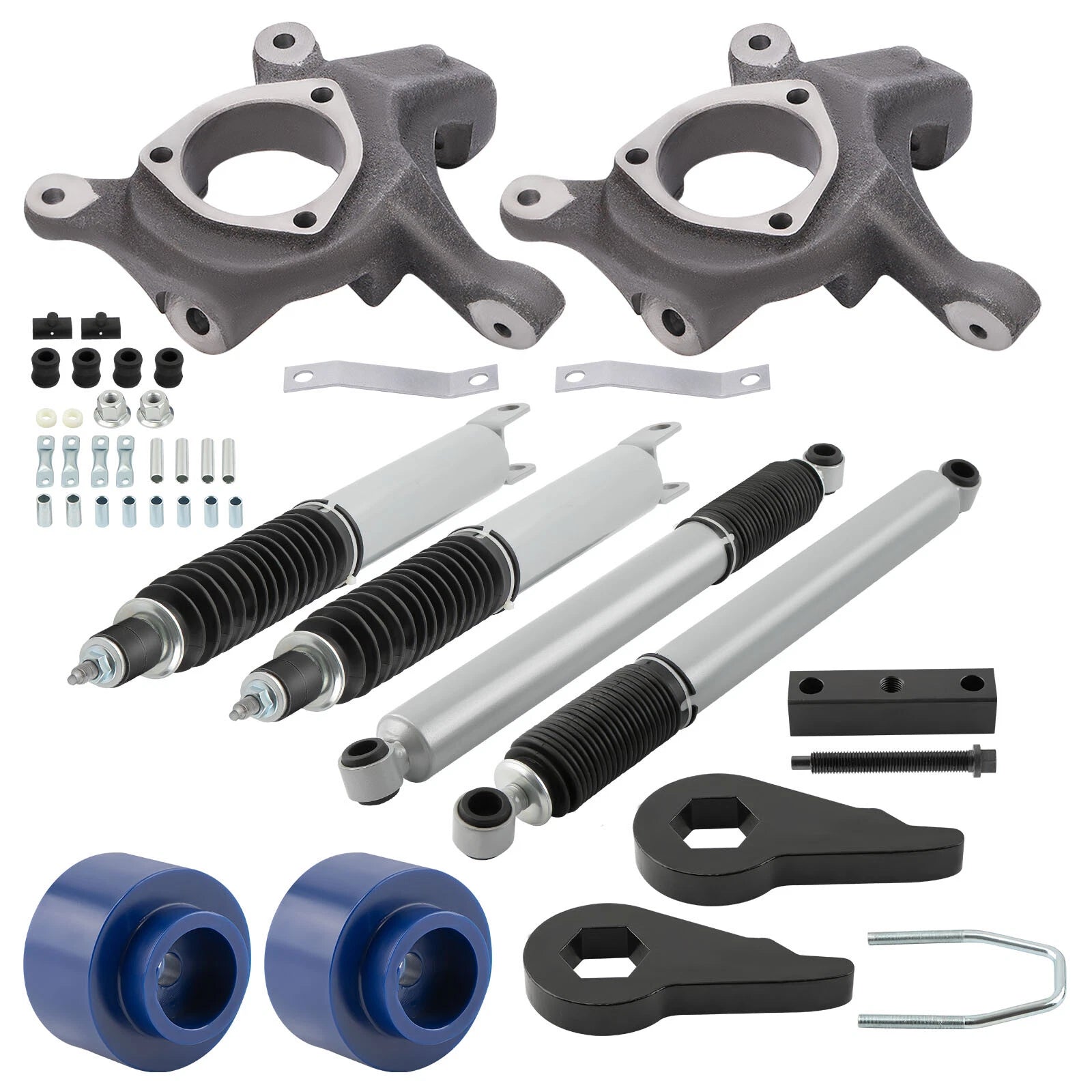 2" Lift Kit with Shocks and Spindles for Chevy Tahoe GMC Yukon (2000–2006)