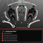 12X Rear Control Arm Kit for Mercedes-Benz E320 E55 CLS500 AMG (1995–2006)