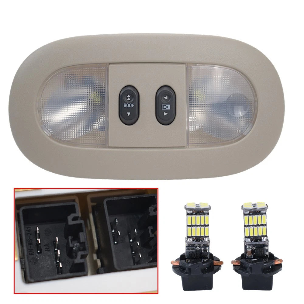 Overhead Console with LED Dome Light & Sunroof Switch for Ford F150 (2004–2008)