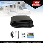 RV Awning Sun Shade Screen for Trailer (6' x 11'3")