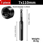 50mm Deep Socket with Hex Shank for Tool Compatibility