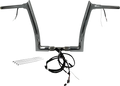 1-1/2" Pointed Top Handlebar Kit for Harley Davidson (EZ Install, 12")