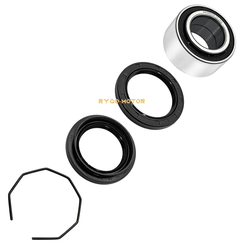 Front & Rear Wheel Hub Bearings Seals Kit for Arctic Cat ATV 400 500 (2002–2004)