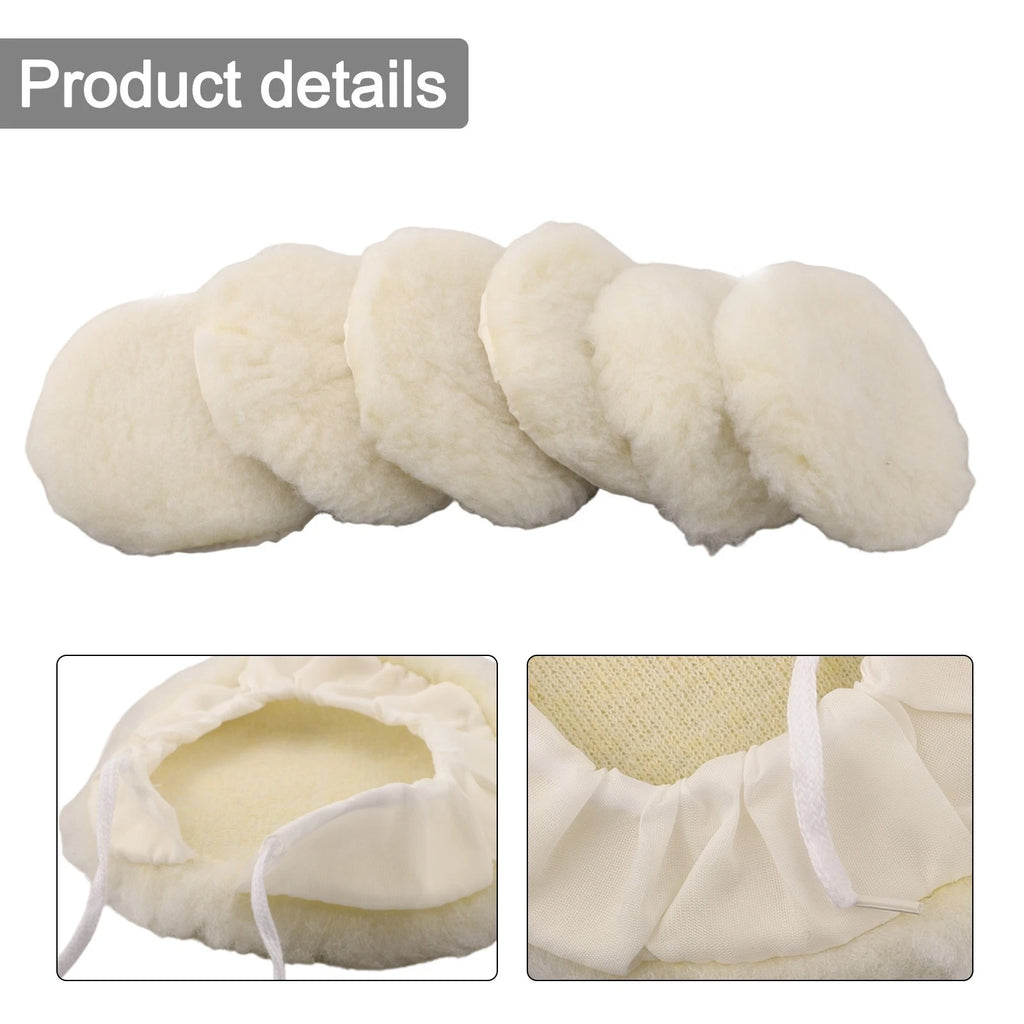 Set of 6 Polishing Buffing Pads for Polisher Wheel 6 Inch