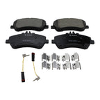 Set of 4 Bosch QuietCast Front Ceramic Brake Pads & Sensor for MB W204 (2009–2016)