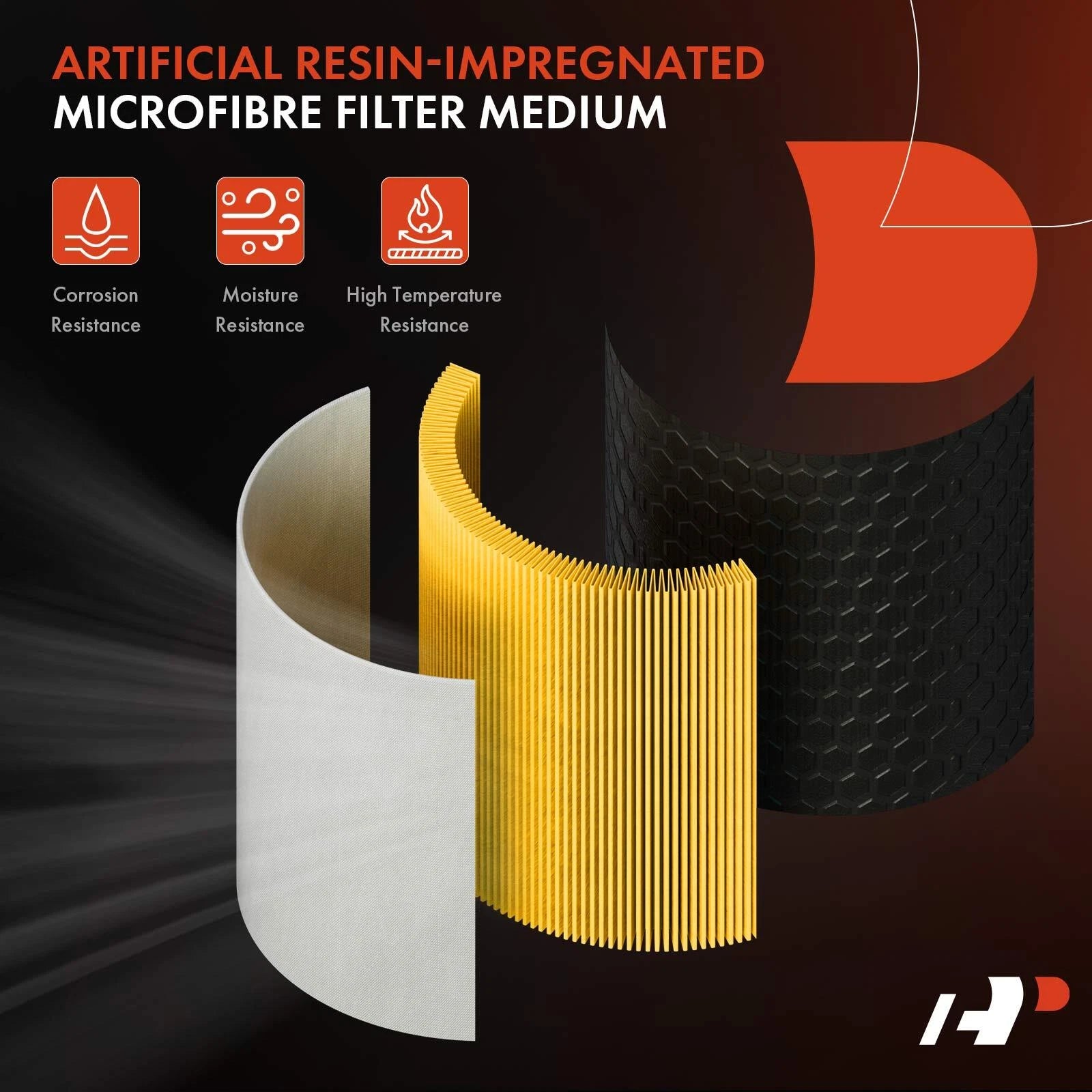 2X Engine Air Filter for Dodge Ramcharger Dakota (1988-1989)