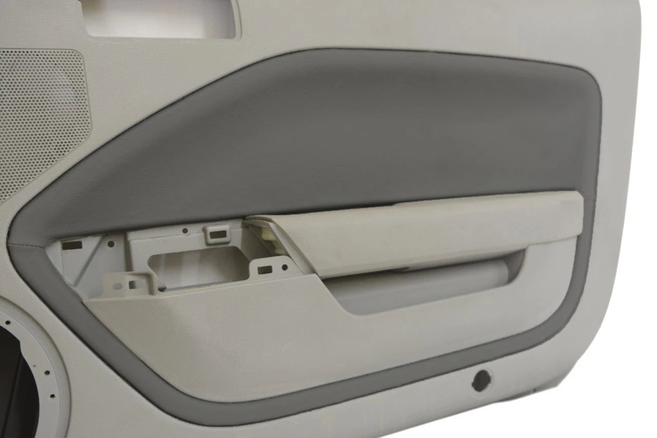 Leather Synthetic Door Panel Insert Cards for Ford Mustang (2005–2009) Gray