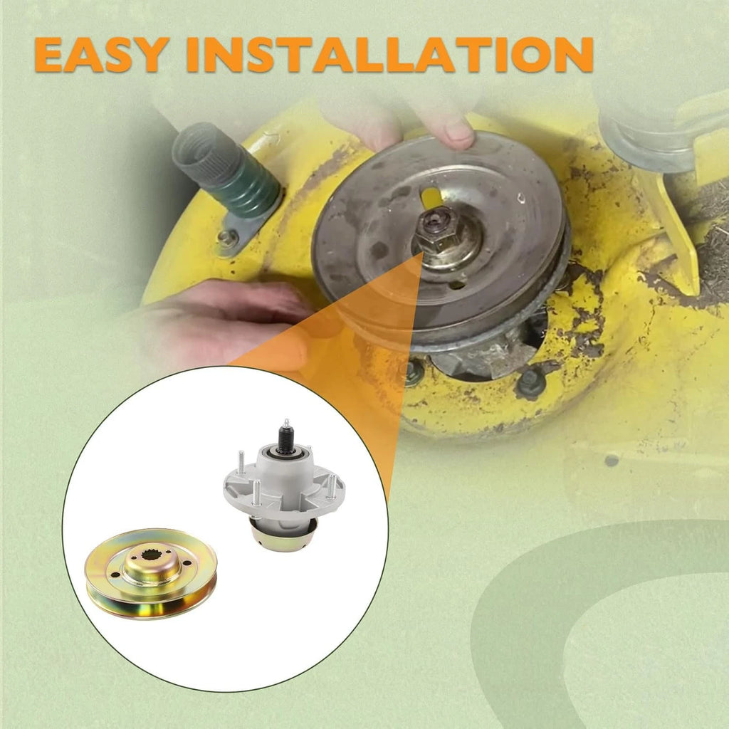 Deck Spindle & Pulley for John Deere Z425 Z435 Z445 (48" 54") AM124498 M163464