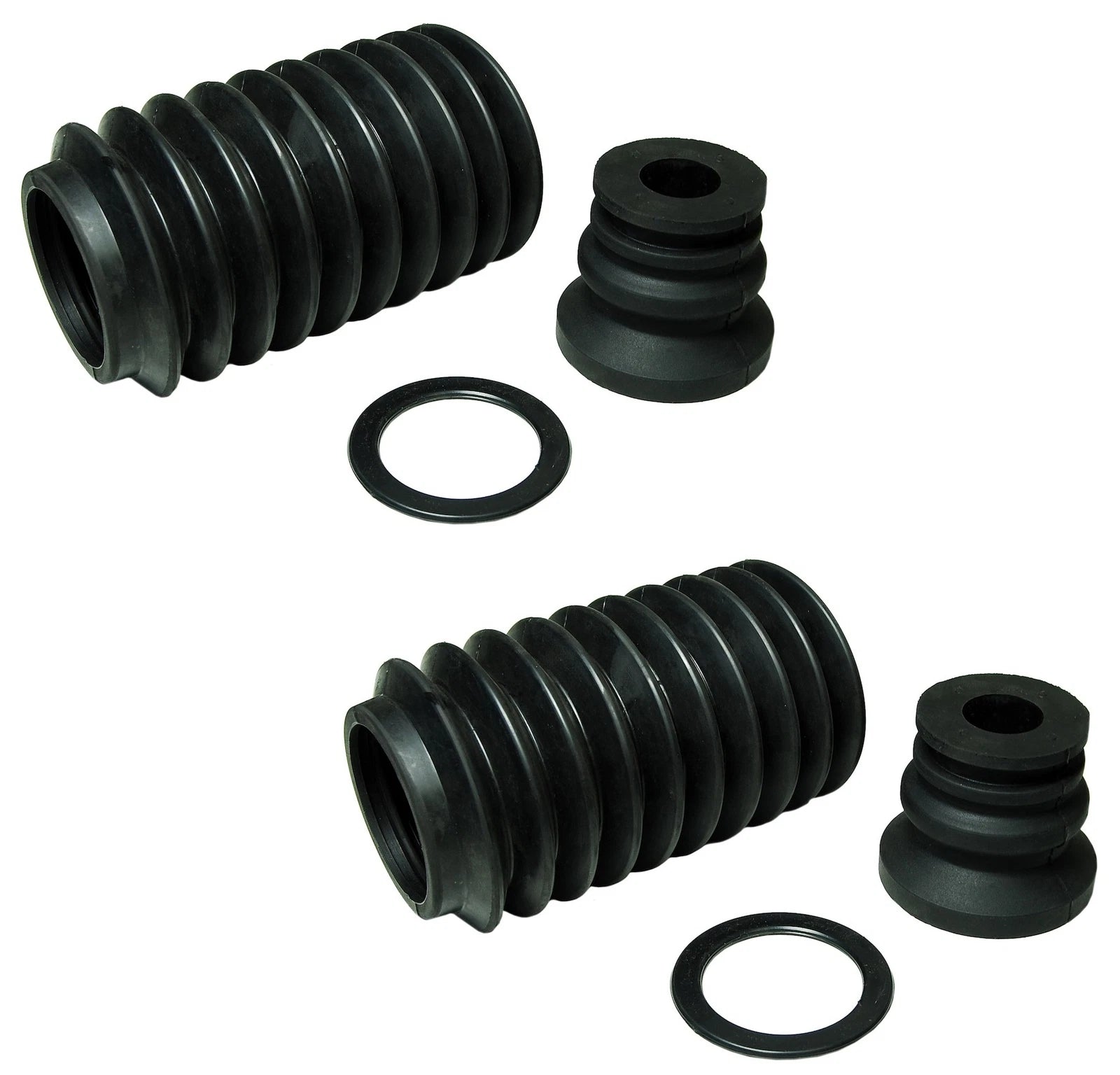 Set of 2 Rear Strut Bumper & Bellows Kits for Buick Ford Pontiac