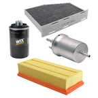 Wix Filter Kit for Volkswagen Eos, Audi A3 (Air, Cabin, Fuel, Oil)