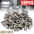 50Pcs Rivet Nut Insert for Various Applications (Stainless Steel)